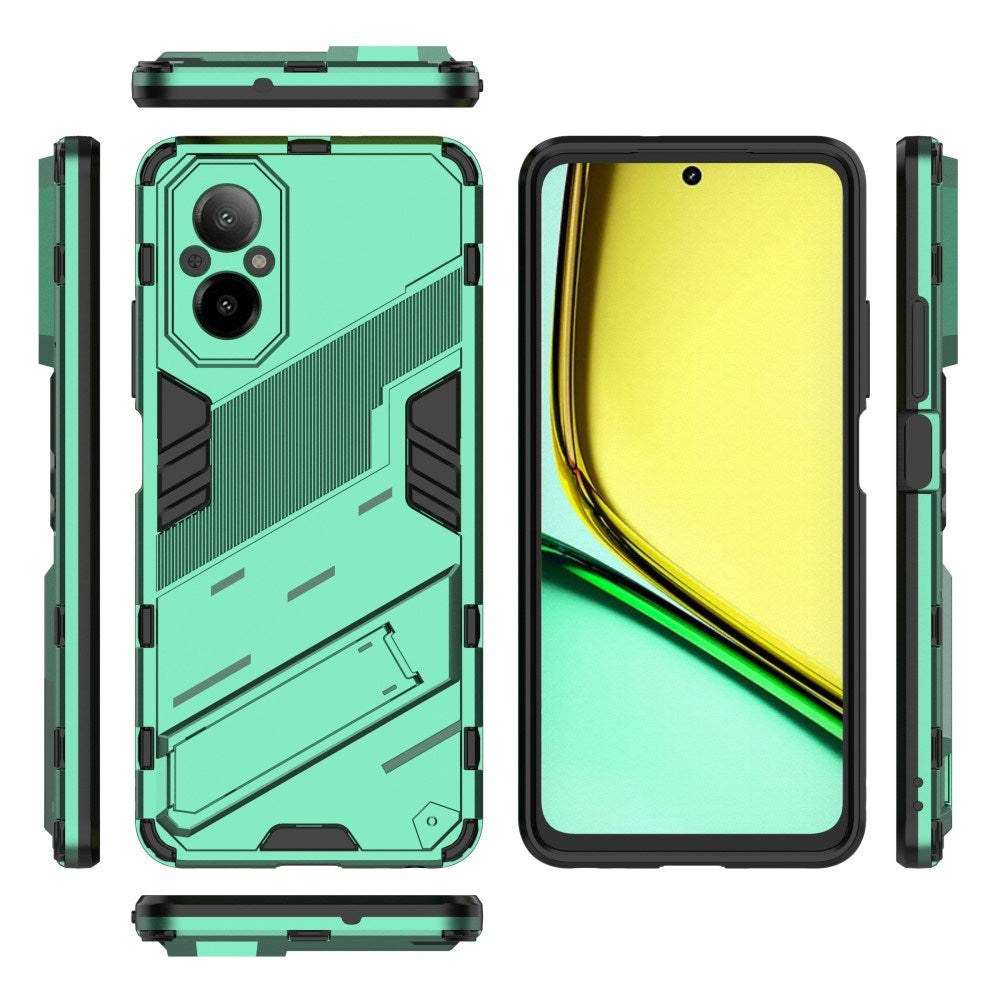 EIDERWOOD Realme C67 (4G) Hybrid Tough Case with Kickstand - Green