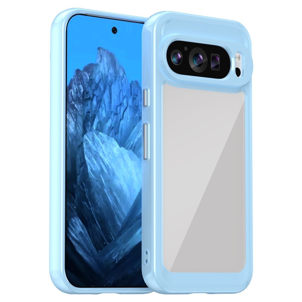 EIDERWOOD Google Pixel 9 / Pixel 9 Pro Hybrid Plastic Case - Transparent / Light Blue