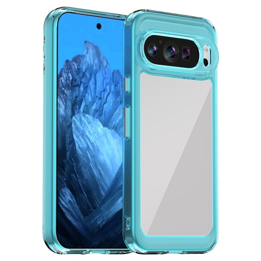 EIDERWOOD Google Pixel 9 / Pixel 9 Pro Hybrid Plastic Case - Transparent / Blue