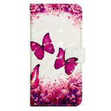 EIDERWOOD Motorola Moto G Play (2024) Artificial Leather Flip Case with Strap & Purse - Butterflies