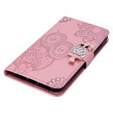 EIDERWOOD Xiaomi Redmi Note 13 Pro 5G / Poco X6 Leather Flip Case w. Wallet - Owl & Rhinestone - Rose Gold