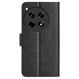 EIDERWOOD OnePlus 12R Glossy Faux Leather Wallet Case - Black