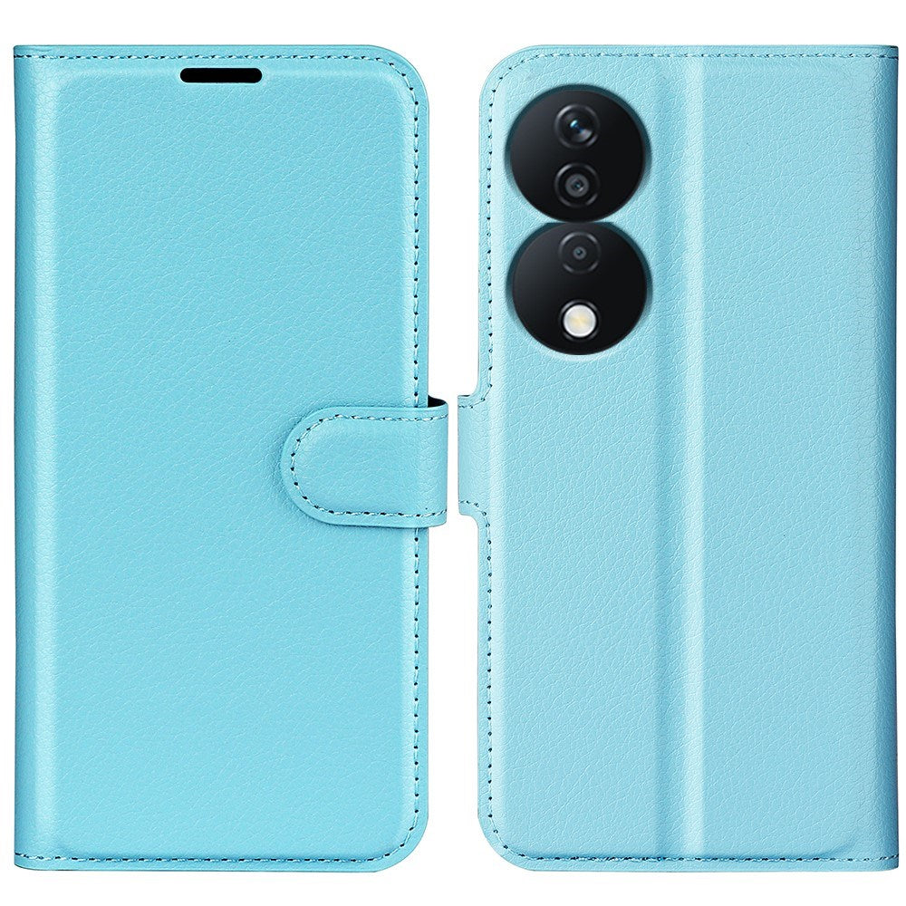 EIDERWOOD Honor X7b / 90 Smart Faux Leather Flip Case with Cardholder & Stand Function - Blue