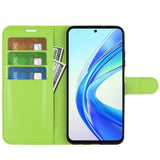 EIDERWOOD Honor X7b / 90 Smart Faux Leather Flip Case with Cardholder & Stand Function - Green