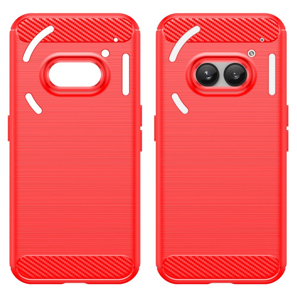 EIDERWOOD Nothing Phone (2a) / (2a) Plus Brushed Carbon Case - Red