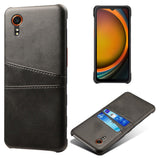 EIDERWOOD Samsung Galaxy Xcover 7 Faux Leather Case with Built-in Cardholder - Black