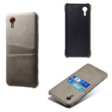 EIDERWOOD Samsung Galaxy Xcover 7 Faux Leather Case with Built-in Cardholder - Grey