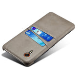EIDERWOOD Samsung Galaxy Xcover 7 Faux Leather Case with Built-in Cardholder - Grey