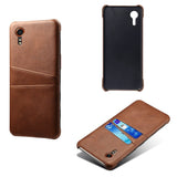 EIDERWOOD Samsung Galaxy Xcover 7 Faux Leather Case with Built-in Cardholder - Brown