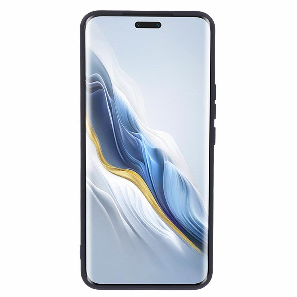 EIDERWOOD Honor Magic6 Pro 5G Case – Flexible Plastic Cover with Fiber Lining and Precise Lens Cutout - Black