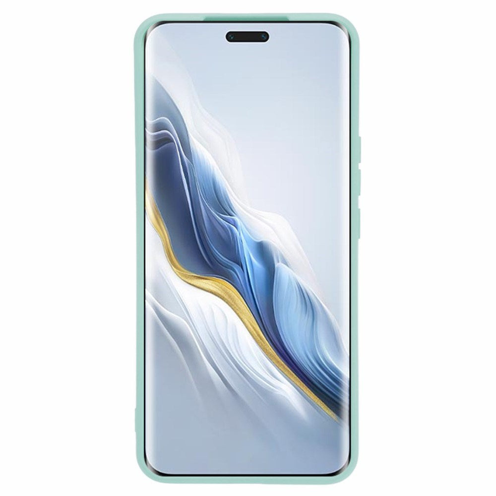 EIDERWOOD Honor Magic6 Pro 5G Case – Flexible Plastic Cover with Fiber Lining and Precise Lens Cutout- Turquoise