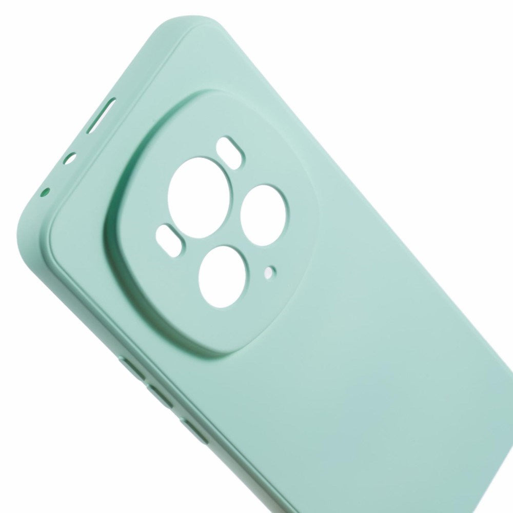 EIDERWOOD Honor Magic6 Pro 5G Case – Flexible Plastic Cover with Fiber Lining and Precise Lens Cutout- Turquoise