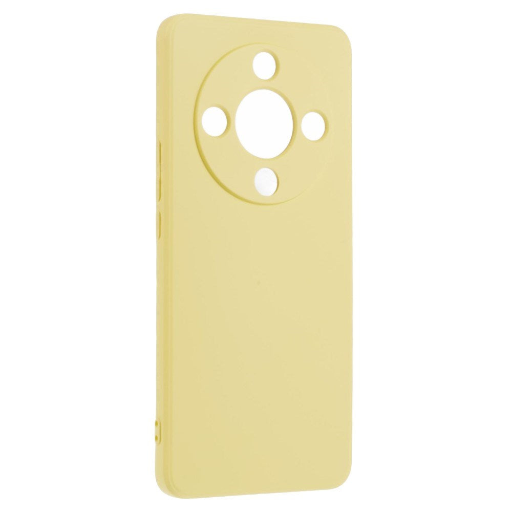 EIDERWOOD Honor Magic6 Lite 5G Case – Flexible Plastic Cover with Fiber Lining and Precise Lens Cutout - Yellow