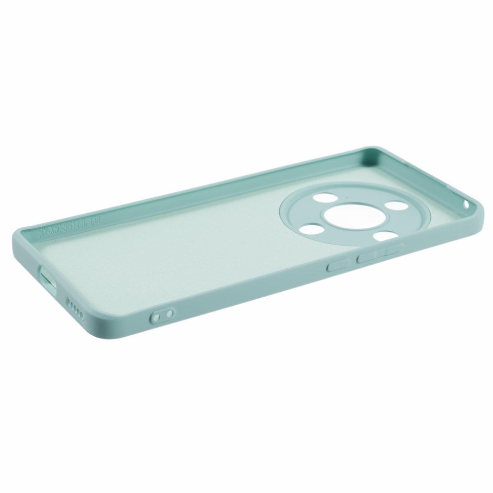 EIDERWOOD Honor Magic6 Lite 5G Case – Flexible Plastic Cover with Fiber Lining and Precise Lens Cutout - Turquoise