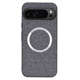 EIDERWOOD Google Pixel 9 Pro XL Plastic Case with Rough Texture - MagSafe Compatible - Grey