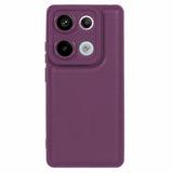 EIDERWOOD Xiaomi Redmi Note 13 Pro (4G) / Poco M6 Pro Flexible Plastic Cover with Leather Cushion - Purple