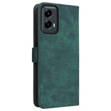 EIDERWOOD Motorola Moto G 5G (2024) Leather Flip Case with Wallet and Strap - Green