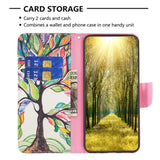 EIDERWOOD Sony Xperia 1 VI Leather Wallet Case & Print - Colorful Tree