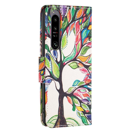 EIDERWOOD Sony Xperia 1 VI Leather Wallet Case & Print - Colorful Tree