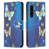 EIDERWOOD Sony Xperia 1 VI Leather Wallet Case & Print - Blue with Butterflies