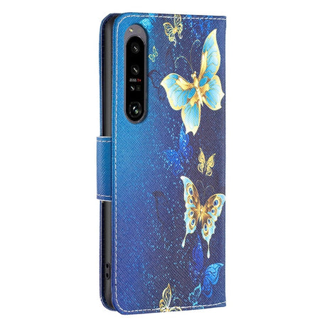 EIDERWOOD Sony Xperia 1 VI Leather Wallet Case & Print - Blue with Butterflies