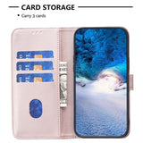 EIDERWOOD Sony Xperia 1 VI Faux Leather Flip Cover with Stand Function & Card Holder - Rose Gold