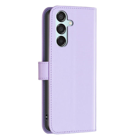 EIDERWOOD Samsung Galaxy M15 (5G) Faux Leather Flip Cover with Stand Function & Card Holder - Lavender