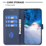 EIDERWOOD Samsung Galaxy M15 (5G) Faux Leather Flip Cover with Stand Function & Card Holder - Blue