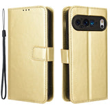 EIDERWOOD Google Pixel 9 Leather Flip Case w. Stand & Wallet - Gold