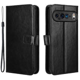 EIDERWOOD Google Pixel 9 Leather Flip Case w. Stand & Wallet - Black