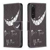 EIDERWOOD Sony Xperia 10 VI Leather Wallet Case & Print - "Don't Touch my Phone"