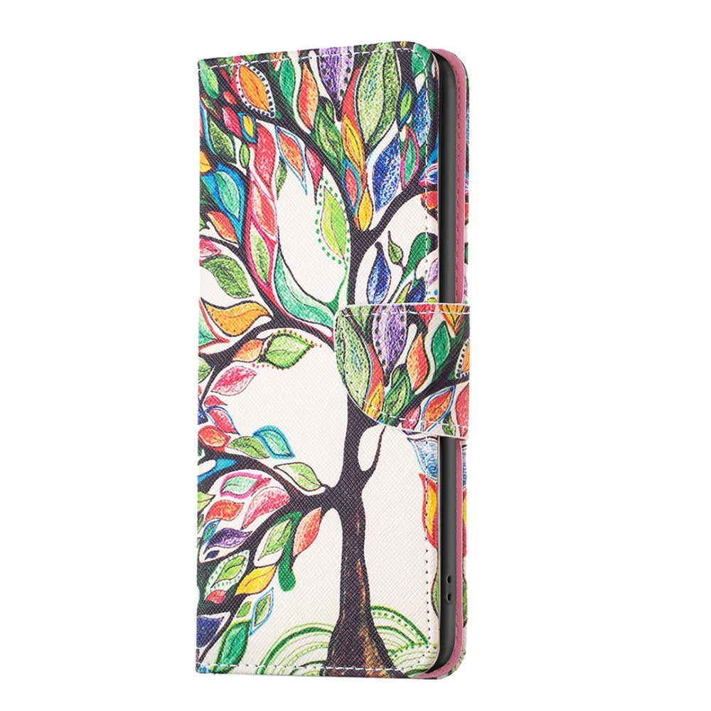 EIDERWOOD Sony Xperia 10 VI Leather Wallet Case & Print - Colorful Tree