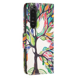 EIDERWOOD Sony Xperia 10 VI Leather Wallet Case & Print - Colorful Tree