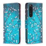 EIDERWOOD Sony Xperia 10 VI Leather Wallet Case & Print - Flower Tree