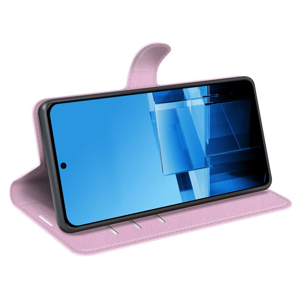 EIDERWOOD Asus Zenfone 11 Ultra PU Litchi Leather Flip Case with Wallet & Stand Function - Pink