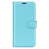 EIDERWOOD Asus Zenfone 11 Ultra PU Litchi Leather Flip Case with Wallet & Stand Function - Blue