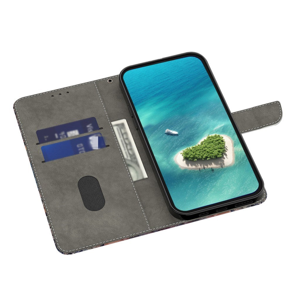 EIDERWOOD Google Pixel 9 Pro XL Leather Case w. Wallet & Kickstand - Panda