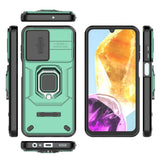 EIDERWOOD Samsung Galaxy M15 (5G) Tough Case w. Magnetic Kickstand & Cam Slider - Green