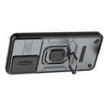 EIDERWOOD Samsung Galaxy M15 (5G) Tough Case w. Magnetic Kickstand & Cam Slider - Grey