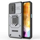 EIDERWOOD Samsung Galaxy M15 (5G) Tough Case w. Magnetic Kickstand & Cam Slider - Grey