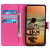 EIDERWOOD Google Pixel 10 / 10 Pro / 9 / 9 Pro Litchi Faux Leather Flip Case w. Wallet - Pink