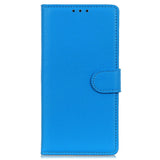 EIDERWOOD OnePlus Nord CE4 (5G) Litchi Leather Wallet Case - Blue