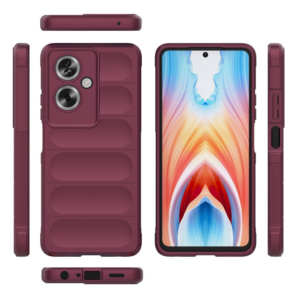 EIDERWOOD Oppo A79 (5G) / A2 (5G) Flexible Plastic Case - Wine Red