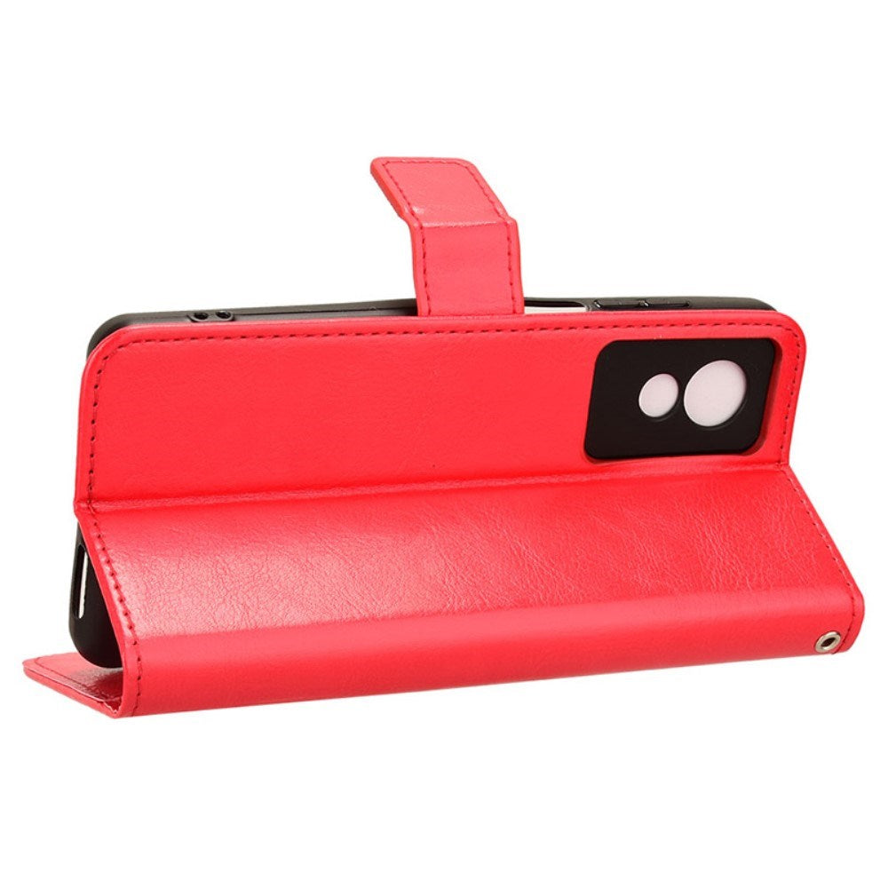 EIDERWOOD TCL 501 Faux Leather Flip Case with Stand & Wallet - Red