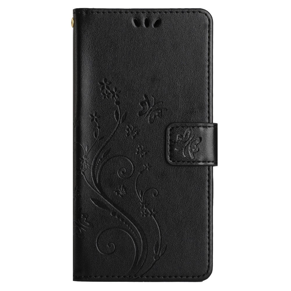 EIDERWOOD Google Pixel 9 / 9 Pro Butterflies Leather Wallet Case - Black