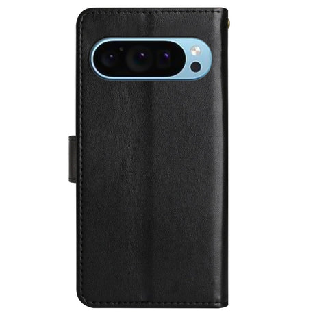 EIDERWOOD Google Pixel 9 / 9 Pro Butterflies Leather Wallet Case - Black