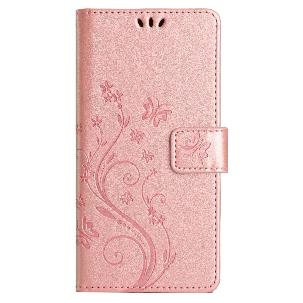 EIDERWOOD Google Pixel 9 / 9 Pro Butterflies Leather Wallet Case - Rose Gold