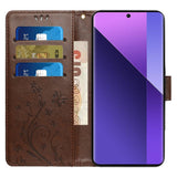 EIDERWOOD Google Pixel 9 / 9 Pro Butterflies Leather Wallet Case - Brown