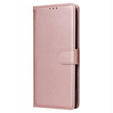 EIDERWOOD iPhone 14 Pro Max Faux Leather Flip Case with Strap - Rose Gold