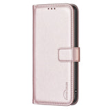 EIDERWOOD Motorola Edge 50 Pro Faux Leather Flip Cover with Stand Function & Card Holder - Rose Gold